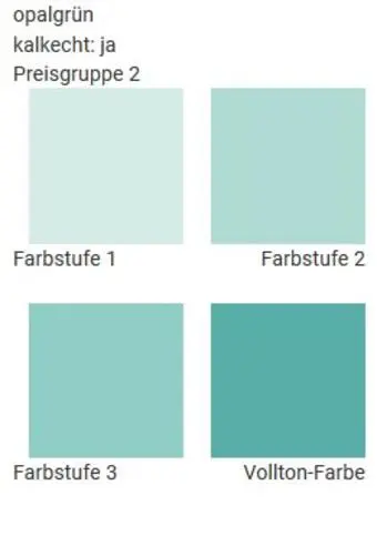 Wandfarben in opalgrün